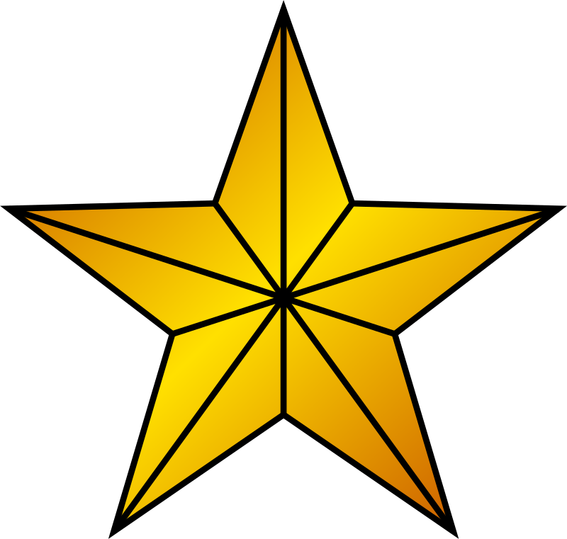 Rangos Y condecoraciones. 800px-1_Gold_Star.svg