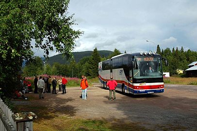 Busslinje mellan Kvikkjokk och Murjek