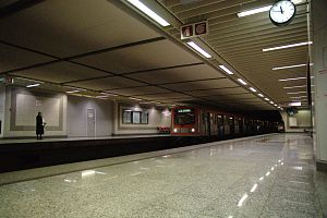 Stathmós Larísiksen metroasemaa.