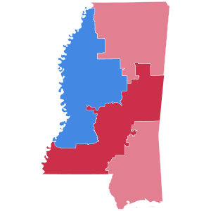 2010 U.S. House elections in Mississippi.svg