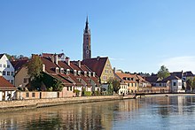 Blick von der Mühleninsel auf die Altstadt