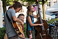 Deutsch: Straßenmusikanten auf dem Rudolstadt-Festival 2017. English: Street musicians at Rudolstadt-Festival 2017.