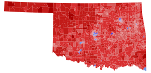 2018 Oklahoma Attorney General election results by precinct.svg