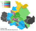 Results of the 2019 Dresden city council election.