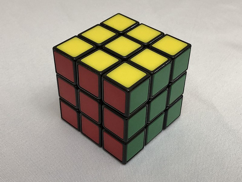 File:2020-05-13 17 12 37 The yellow, red and green sides of a solved Rubik's Cube in the Franklin Farm section of Oak Hill, Fairfax County, Virginia.jpg