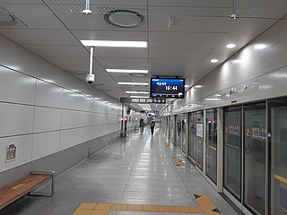 <span class="mw-page-title-main">Gangil station</span> Metro station in Gangdong-gu, Seoul, South Korea