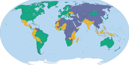 Classification of countries according to the Freedom House's Freedom in the World 2021 survey, concerning the state of world freedom in 2020.
.mw-parser-output .legend{page-break-inside:avoid;break-inside:avoid-column}.mw-parser-output .legend-color{display:inline-block;min-width:1.25em;height:1.25em;line-height:1.25;margin:1px 0;text-align:center;border:1px solid black;background-color:transparent;color:black}.mw-parser-output .legend-text{}
Free
Partially Free
Not Free 2021 Freedom House world map.png