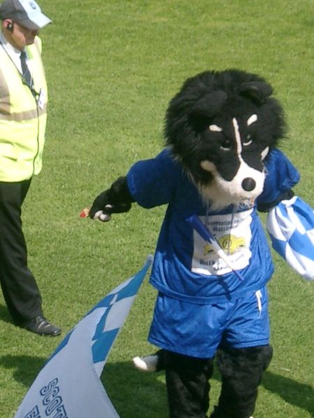 Dougie Doonhamer at Palmerston Park for the celebration of the 2007–08 Queens run to the Scottish Cup Final.