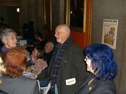 Claremont at the Comic New York symposium at Columbia University on March 24, 2012