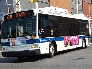 <span class="mw-page-title-main">M50 (New York City bus)</span> Bus route in Manhattan, New York