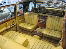 Mercedes 600 Landaulet rear seating area 600 Landaulet (36648422235).jpg