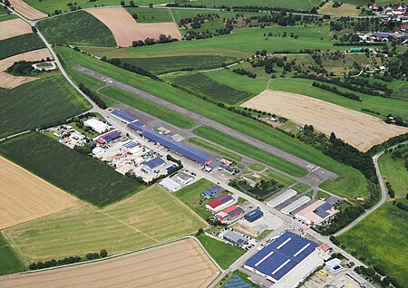 Aerial image of the Mosbach Lohrbach airfield