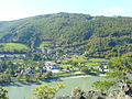 Blick vom Luftberg auf den nördlichen Teil von Aggsbach Markt