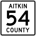 Aitkin County Route 54.svg