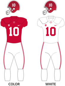 Description de l'image Alabama crimson football uniform.png.