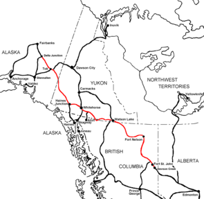 Eine Karte zeigt den Verlauf des Highways