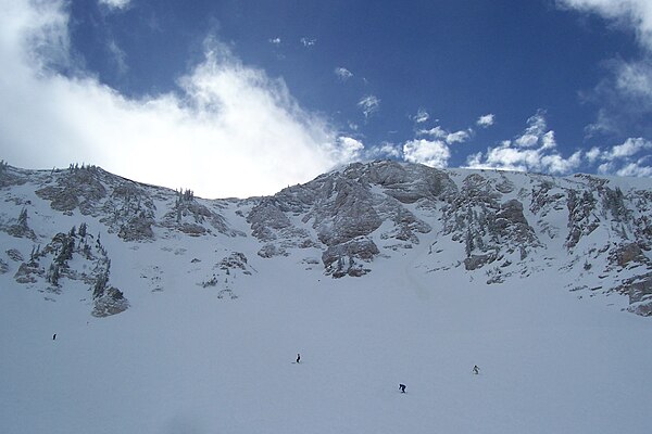 Snowbird ski resort is accessible from Mount Baldy at Alta ski resort