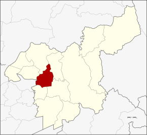 Amplasarea districtului în provincia Saraburi