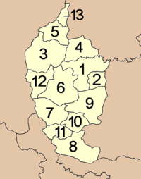 Mappa degli Amphoe