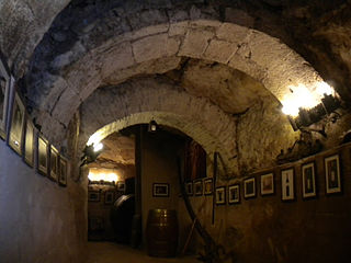 Underground wine cave in Aranda de Duero - Spain