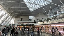 Main hall of the ATG terminal for YHT passenger services