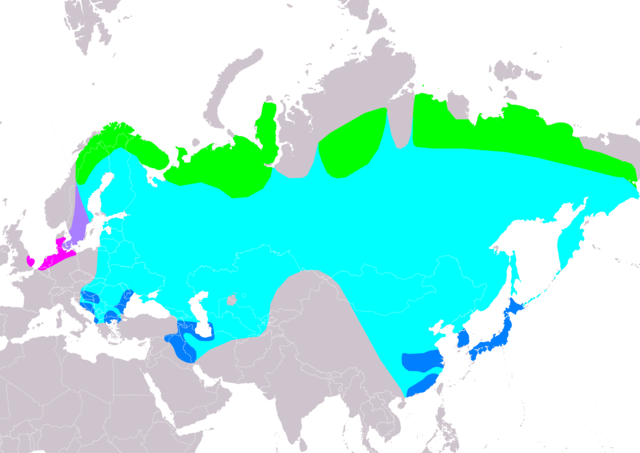 Mapa występowania