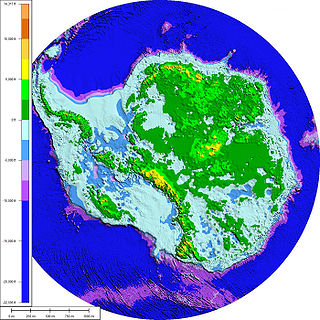 <span class="mw-page-title-main">West Antarctic Ice Sheet</span> Segment of the continental ice sheet that covers West (or Lesser) Antarctica