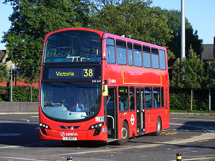 Arriva London Wright Gemini 2 bodied VDL DB300 at Clapton Pond in June 2011
