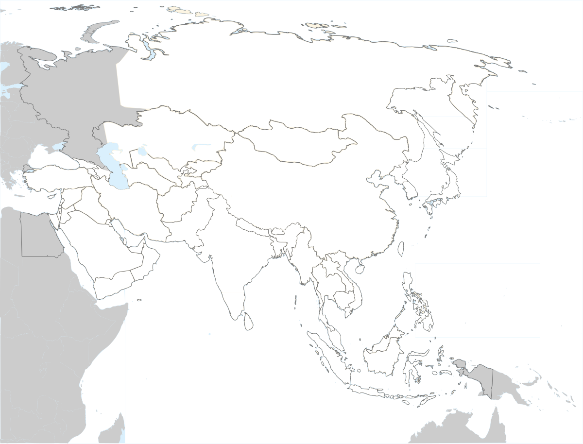Карта азии с границами государств 2023. Политическая контурная карта Азии. Пустая карта Азии. Карта зарубежной Азии без обозначений.