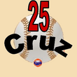 Jose Cruz's number 25 was retired by the Houston Astros in 1992. AstrosRet 25.PNG