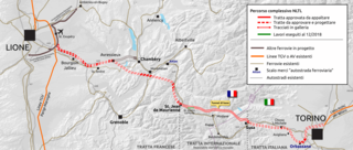 Turin–Lyon high-speed railway High speed rail under construction between Italy and France