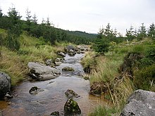 The Desná at the crossing of the green marked tourist route Smědava-Desná