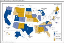 Bureau of Economic Analysis regions BEA regions.png