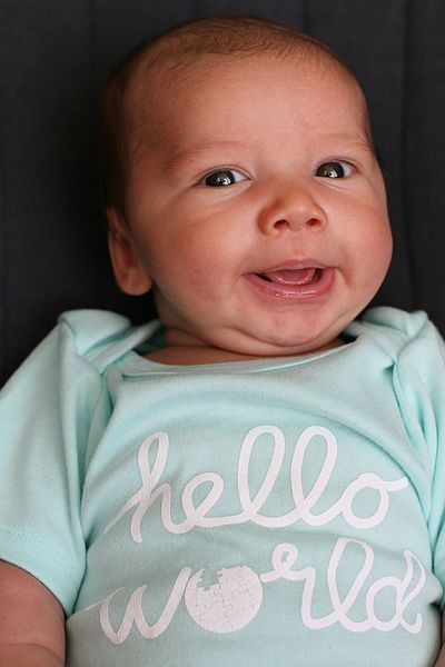 File:Baby in Wikimedia Foundation "hello world" onesie.jpg