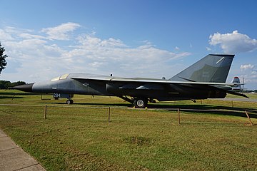 A General Dynamics FB-111A Aardvark on display at the Barksdale Global Power Museum in Louisiana