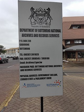 <span class="mw-page-title-main">Botswana National Archives and Records Services</span>