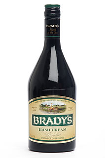 Bradys Irish Cream A Sweet Irish liquor produced in Ireland, it is Owned and Operated by Castle brands inc.