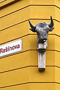 Rašínova Corner Sculpture in Brno