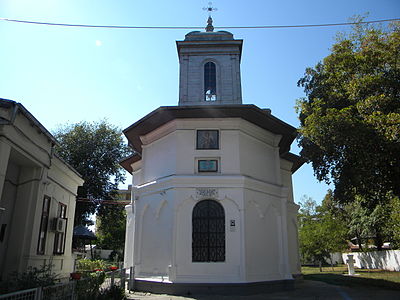 Română: Biserica „Manea Brutaru” său „Sf. Nicolae” (din spate), Str. Budisteanu nr. 4-6, monument istoric B-II-m-A-18236