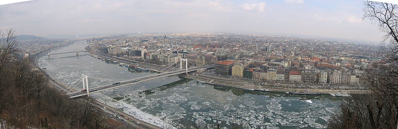 File:Budapest, Hungary, View from Gellert Hill Towards Pest, Panorama, February 2006.jpg