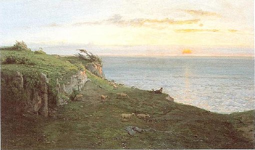 Il mare al tramonto: Fécamp