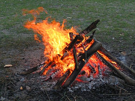 A campfire