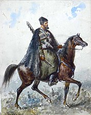 A Circassian sipahi in the Ottoman Army.