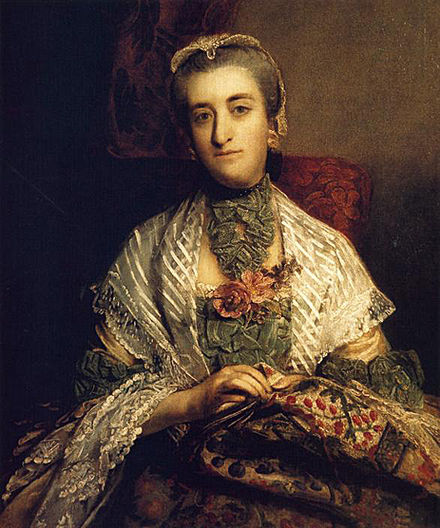 Lady Caroline Fox namalowana przez Joshue Reynoldsa, 1757-58