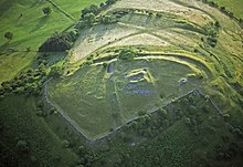 Aerial View of Castell Dinas Castell Dinas from the air.jpg