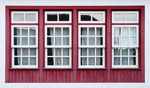 Traditional window in the village of Castelo Novo, Serra da Gardunha, Portugal