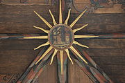 English: Painted wooden ceiling of the Oude Kerk (church) in Amsterdam