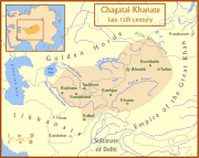 Čagatajski kanat v poznem 13. stoletju