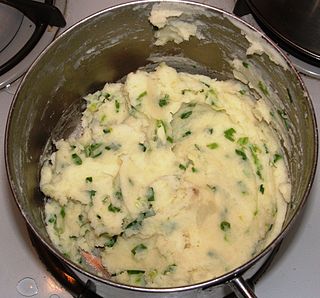 <span class="mw-page-title-main">Champ (food)</span> Irish potato dish