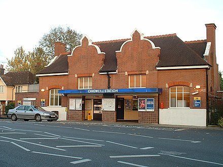 Chigwell Station, opened 1903 by the Great Eastern Railway